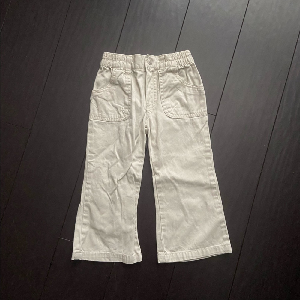 Wonder kids khaki toddler boy pants  with elastic waistband size 2T EUC